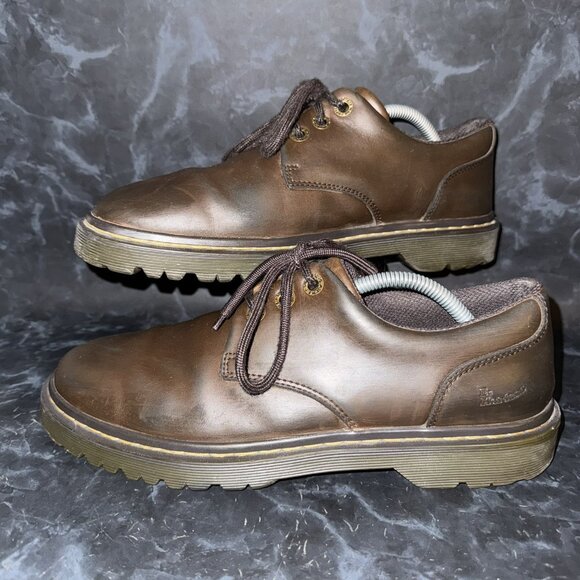 Dr. Martens Other - Dr. Martens Brown Kent Leather Lace Up Casual Work Oxford 3 Eye Doc Mens Size 10
